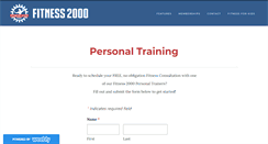 Desktop Screenshot of fitness2000gym.com