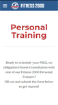 Mobile Screenshot of fitness2000gym.com